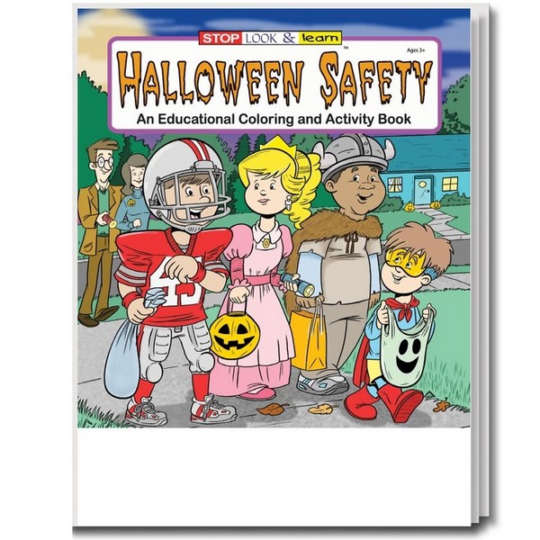 CS0473B Halloween Safety Coloring and Activity Book Blank No Imprint
